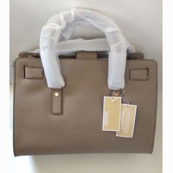 New! MICHAEL KORS Large East West Leather Handbag Satchel Bag Crossbody Bag - Picture 5 of 8